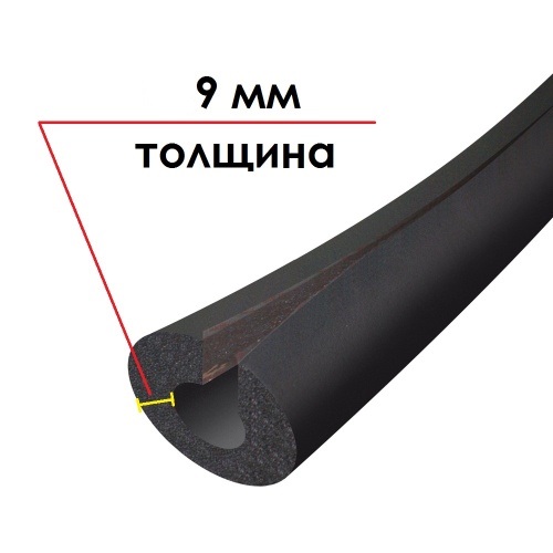 Трубка K-FLEX 09x108-1 ST IN CLAD black